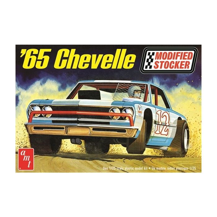 AMT 1:25 1965 Chevy Chevelle Modified Stocker Plastic Kit Car Model American