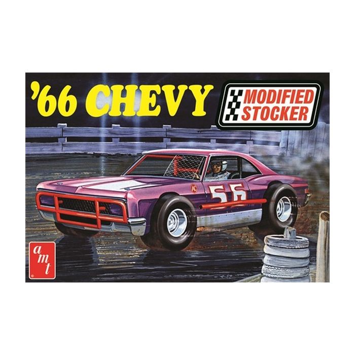 AMT 1:25 1966 Chevy Impala Modified Stocker Plastic Kit Car Model American