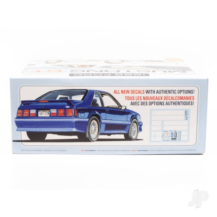 AMT 1:25 1988 Ford Mustang GT Fox Body Plastic Kit