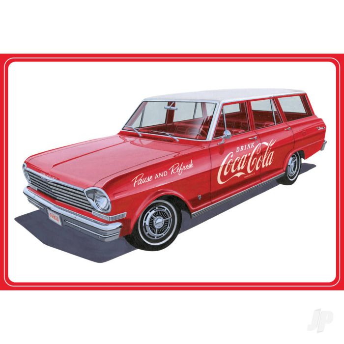AMT 1963 Chevy II Nova Wagon w/Crates Coke Plastic Car Kit