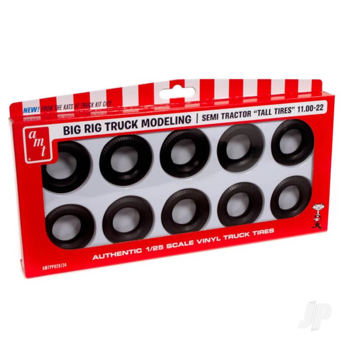 AMT Semi Truck Tall Tires Pack For Plastic Kit