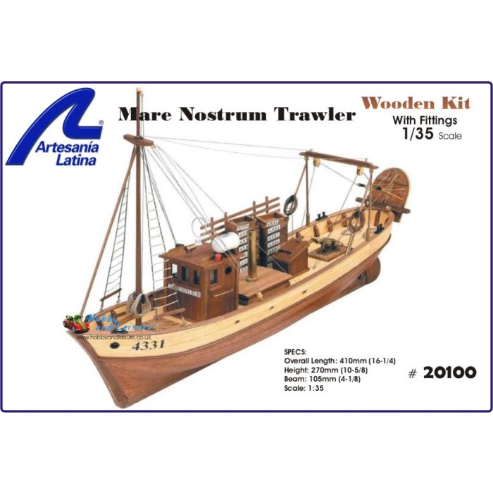 Artesania Mare Nostrum Fishing Boat Wooden Ship Kit 1:35 Scale