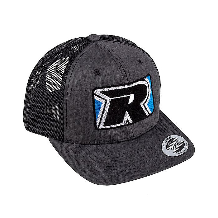Reedy 2022 Trucker Hat Flat Bill Charcoal/Black