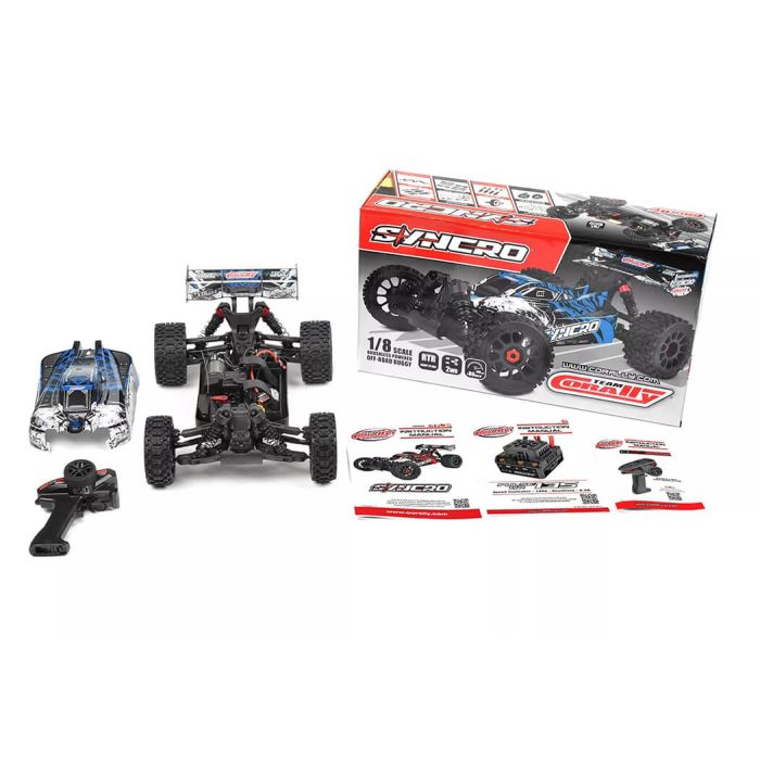 Corally Syncro-2 1/8 Brushless 3-4S 2WD RC Buggy ARTR (no Batt/Cgr) - Blue