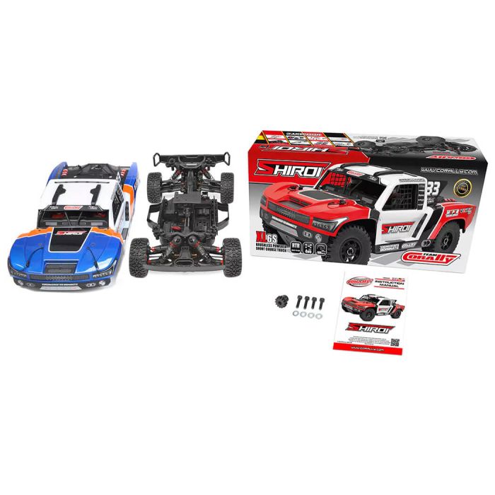 Corally Shiroi XP6 Roller Short Course RC Truck Rolling Chassis - Blue