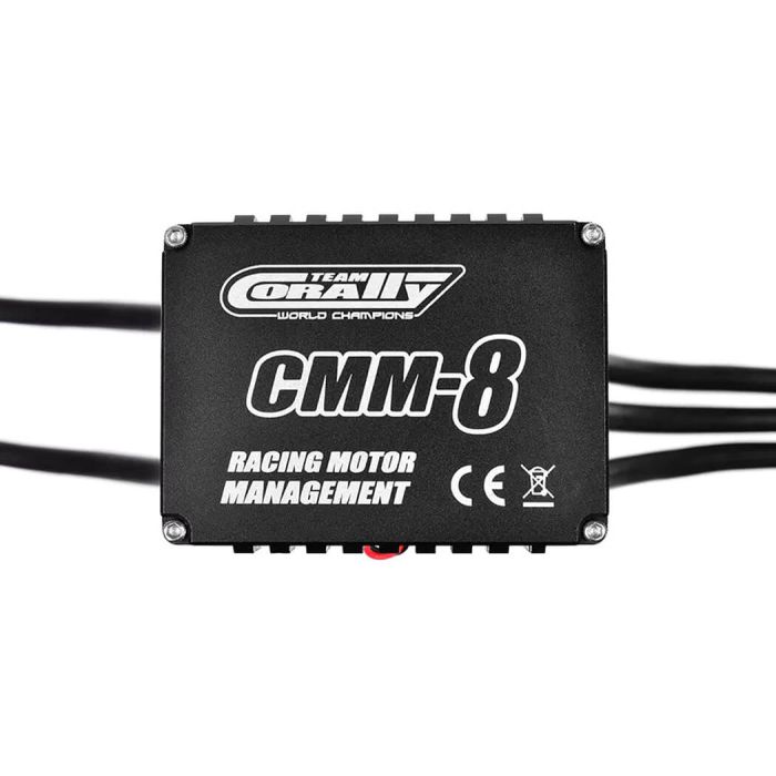 Team Corally CMM-8 Racing ESC Sensored 2-4s 240A Black/Red
