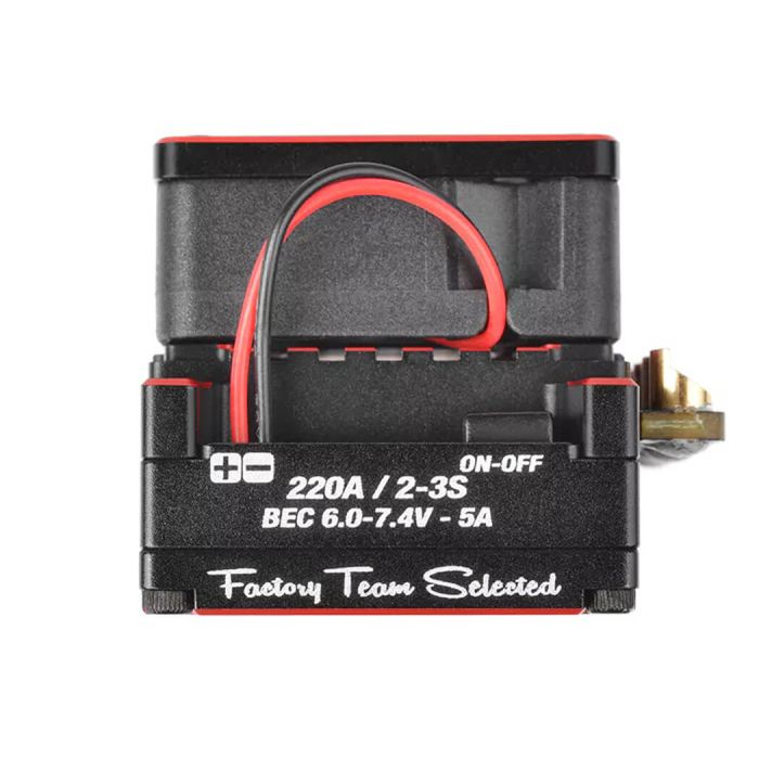 Team Corally CMM-10 Racing ESC Sensored 2-3s 220A Black/Red