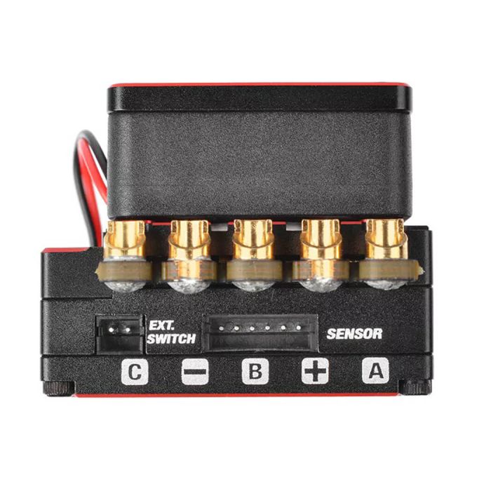 Team Corally CMM-10 Racing ESC Sensored 2-3s 220A Black/Red