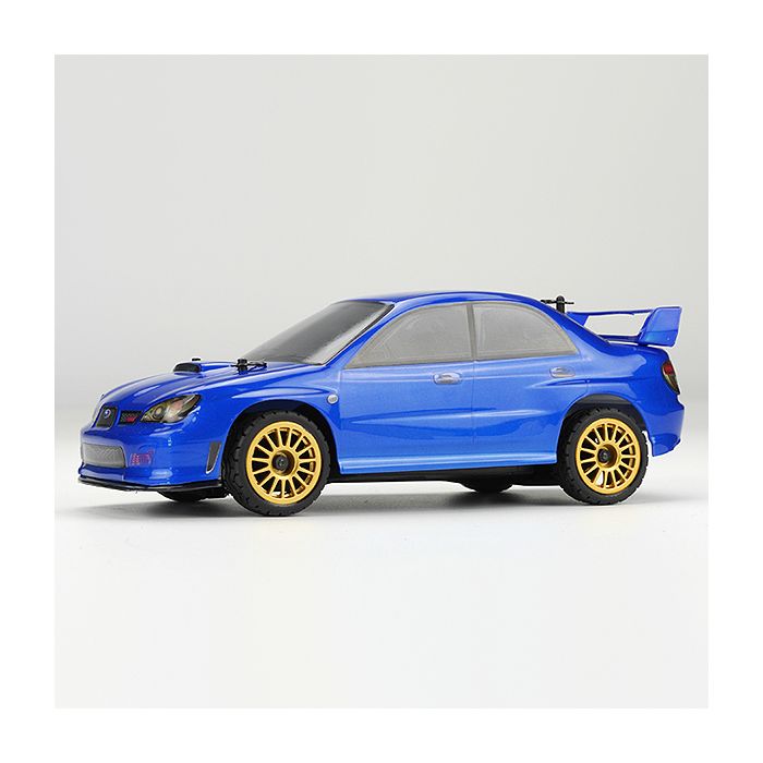Carisma 1:24 GT24 2006 Subaru STI Micro RTR RC Rally Car - Blue