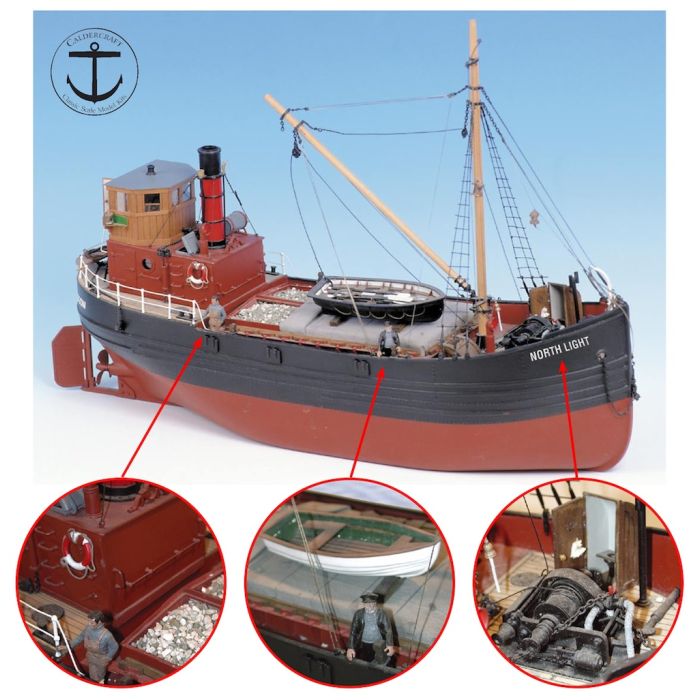 Caldercraft North Light Clyde Puffer Steam Coaster Boat Kit 1:32 Scale