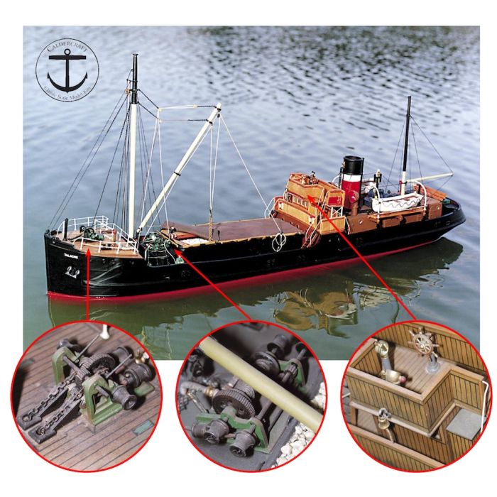 Caldercraft SS Talacre Steam Coaster 1:48 Scale Boat Kit 