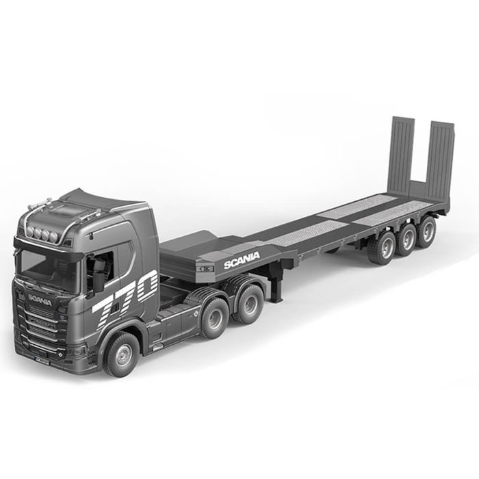 Huina 1/24 Scania 770s RC Truck & Trailer Set RTR - Silver