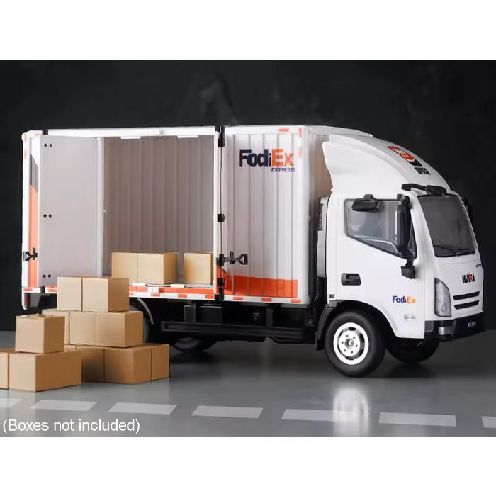 Huina 1:18 Delivery Container Truck RTR RC Luton Van w/working doors, lights & sound!
