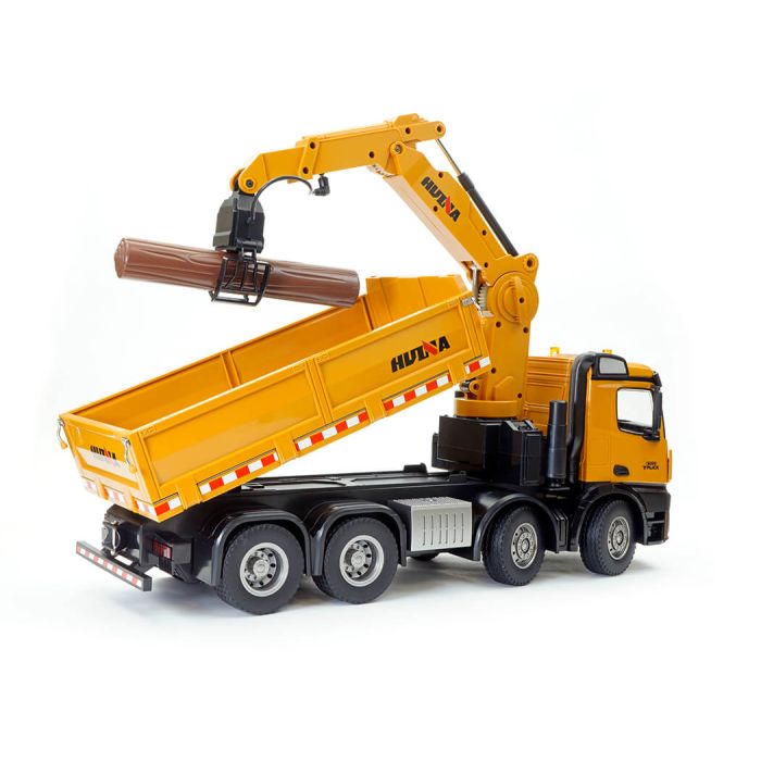 Huina 1:14 RC Timber Grab 8-Wheeler Dump Truck