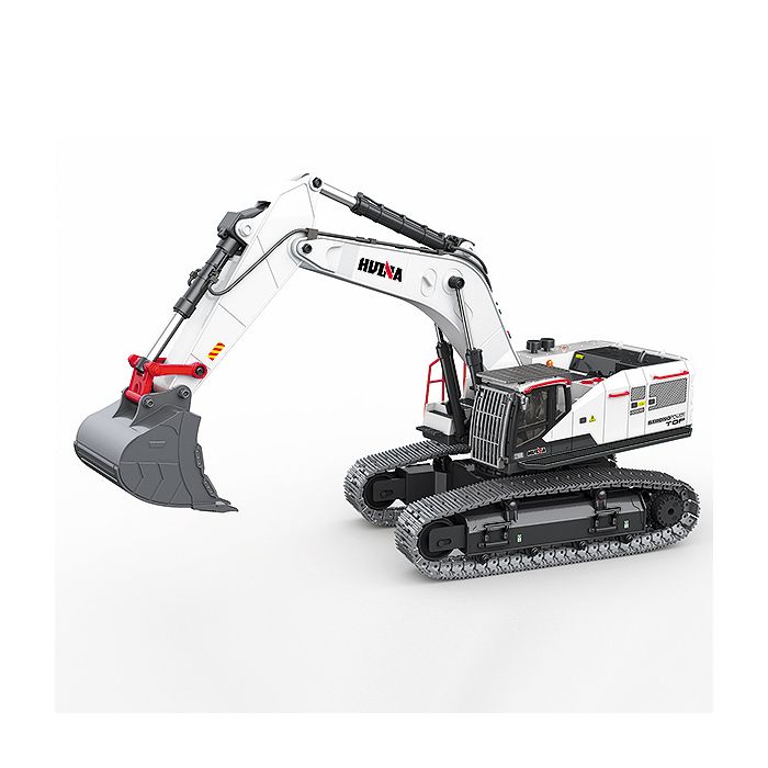 Huina RC Excavator Digger w/Metal Parts, 4 x Tools, LED Lights & Sound