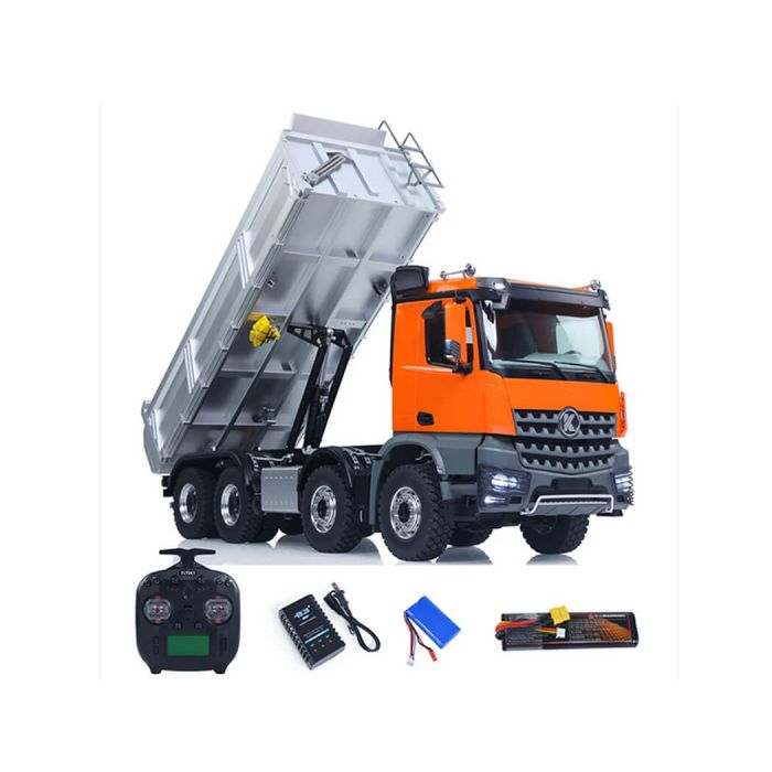 Huina K5701 1/14 Kabolite Dump Metal 8x8 RC Truck 2-Speed Orange
