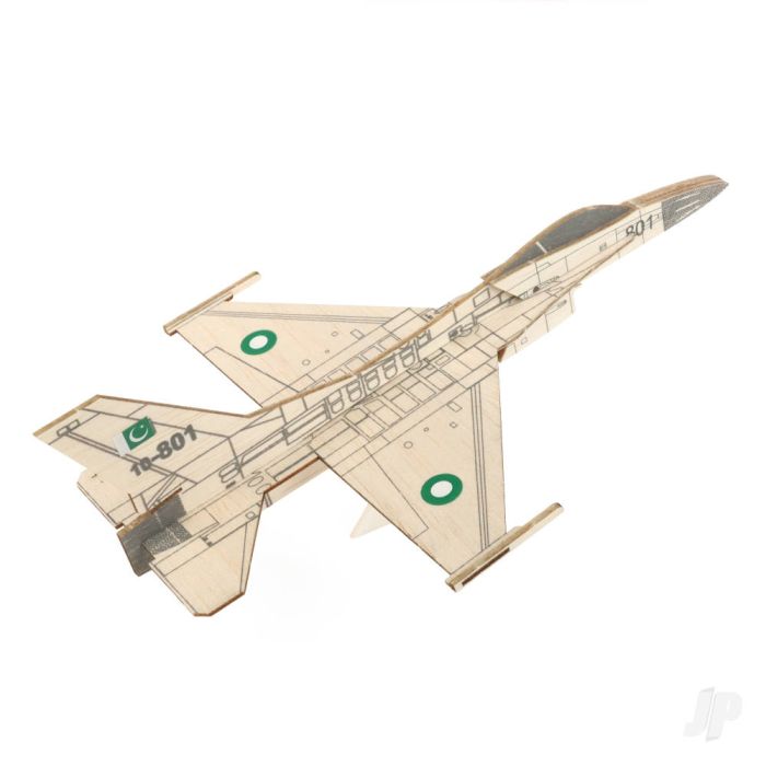 DPR F-16 Fighting Falcon Balsa Wood Flying Glider Model Kit