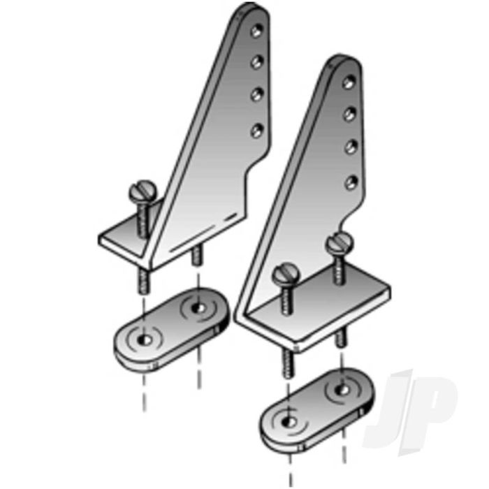 Dubro DB105 HD Nylon Control Horns 1-1/8 (2pcs) Hardware for RC Model Aircraft