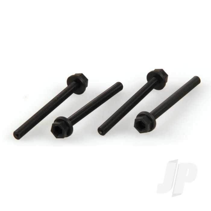 Dubro DB164 10-32 x 2" Nylon Wing Bolts (4pcs) Hardware for RC Model Aircraft