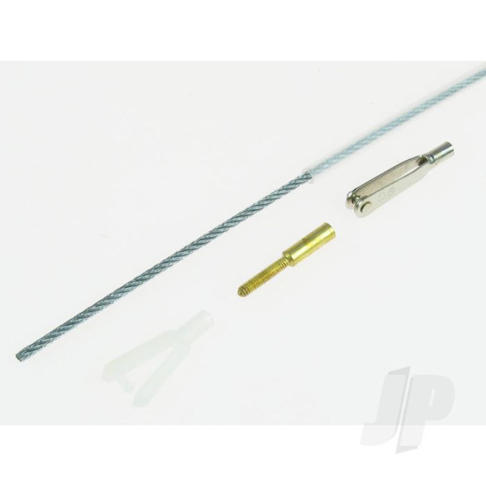 Dubro DB165 20" Engine Control Flex-Cable Assembly – Snake & Kwik-Link Hardware for RC Model Aircraft