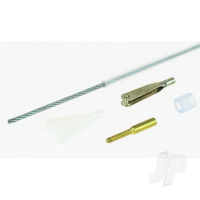 Dubro DB344 48" Snake & Kwik-Link (Bowden Cable) Engine Pushrod Kit For RC Model Aircraft