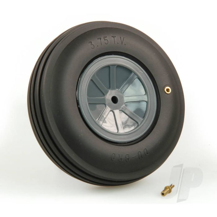 Dubro DB375TV 3.75" (95mm) Large Treaded Inflatable Wheel For RC Model Aircraft