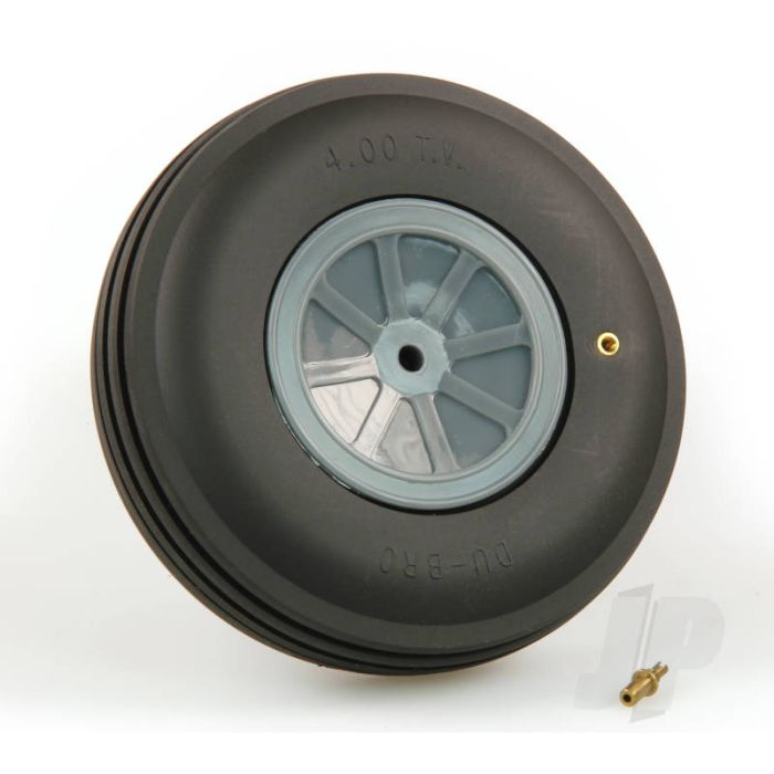 Dubro DB400TV 4" (102mm) Large Treaded Inflatable Wheel For RC Model Aircraft