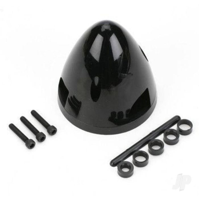 Dubro 2-1/2in Three Blade Spinner White  for RC Model Planes