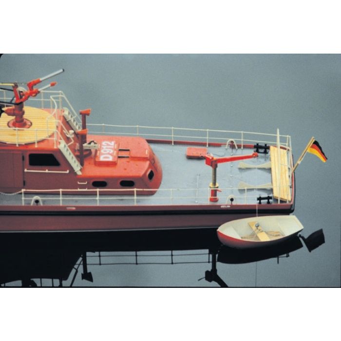 Dusseldorf Fire-Fighting Boat with Fittings - 1:25 Scale Krick Robbe RC Model Kit