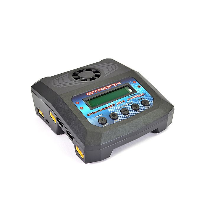 Etronix Powerpal Compact X4 10A LiPo/NiMh/Pb AC & DC Battery Charger (Euro Plug)