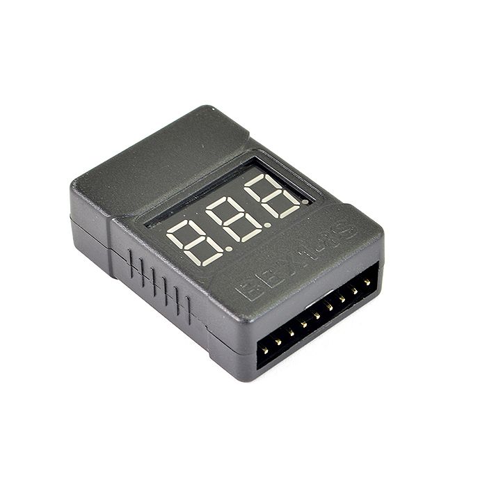 Etronix 1-8s Lipo Battery Cased Voltage Meter W/Alarm