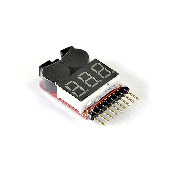 Etronix 1-8s Lipo Battery Voltage Meter W/Alarm