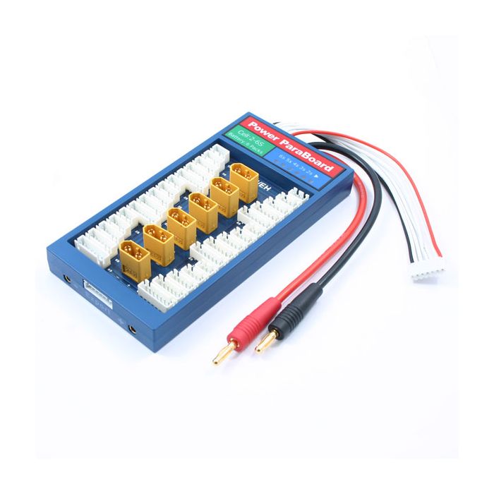 ETRONIX POWER PARABOARD 6PK w/XT60 CONNECTOR & XH BALANCE