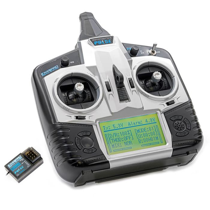 Etronix Pulse Ex4Spro 4ch 2.4ghz Fhss Stick Radio System