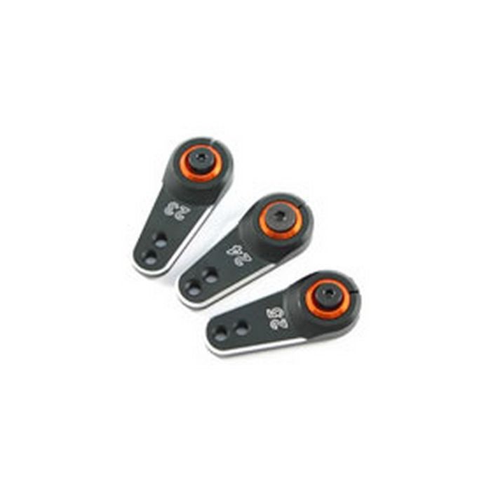 FASTRAX 25T BLACK ALUMINIUM SERVO HORN (SAVOX/FUTABA)
