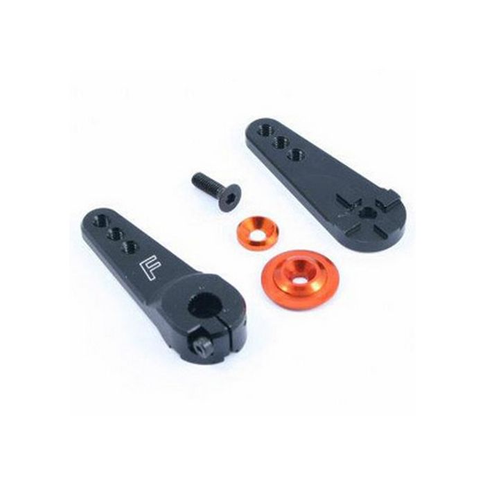 FASTRAX 25T JUMBO BLACK ALUM 3-IN-1 SERVO HORN (FUTABA)
