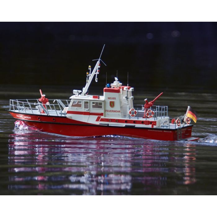 Fire Fighting Boat FLB-1 with Fittings Kit - 1:25 Scale Krick Robbe RC Model Kit