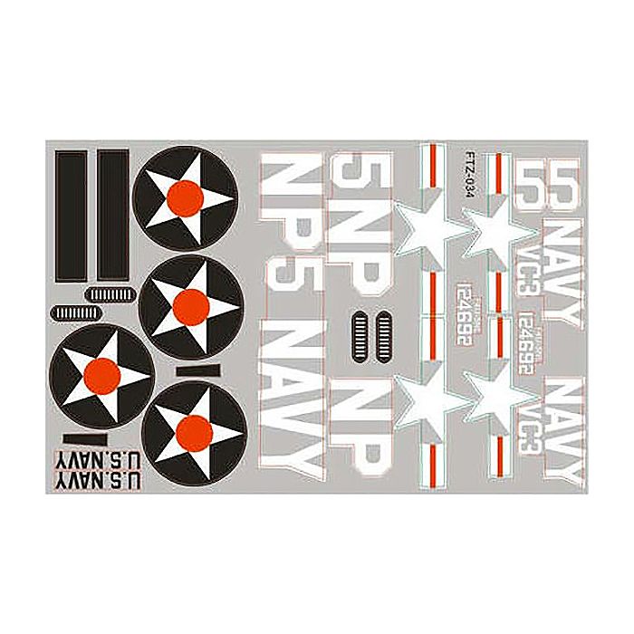 FMS 800mm T28 Trojan V2 Decal Sheet