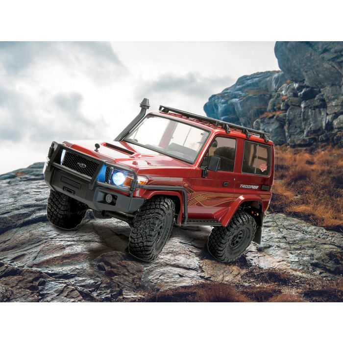 FTX 1:10 Outback Trooper 4x4 RTR RC Trail Crawler Truck - Red