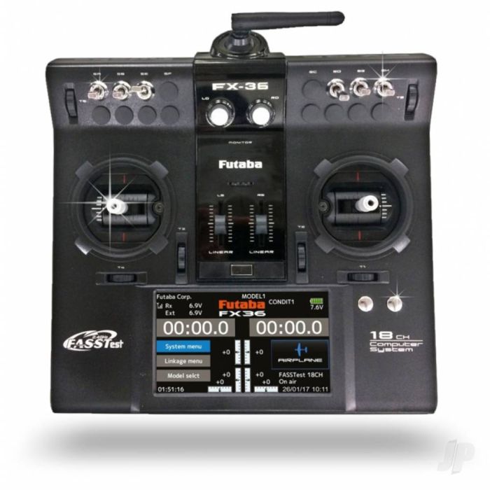 Futaba FX36 18-channel RC Air Transmitter Radio w/ R7208SB Receiver