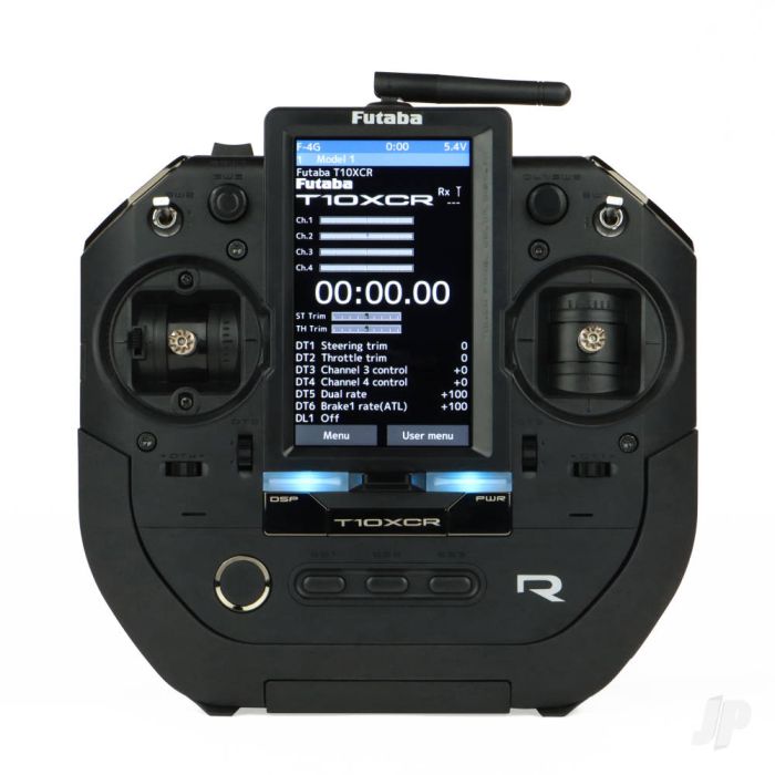 Futaba T10XCR 10-Channel Surface RC Transmitter Radio w/ R404SBS Rx