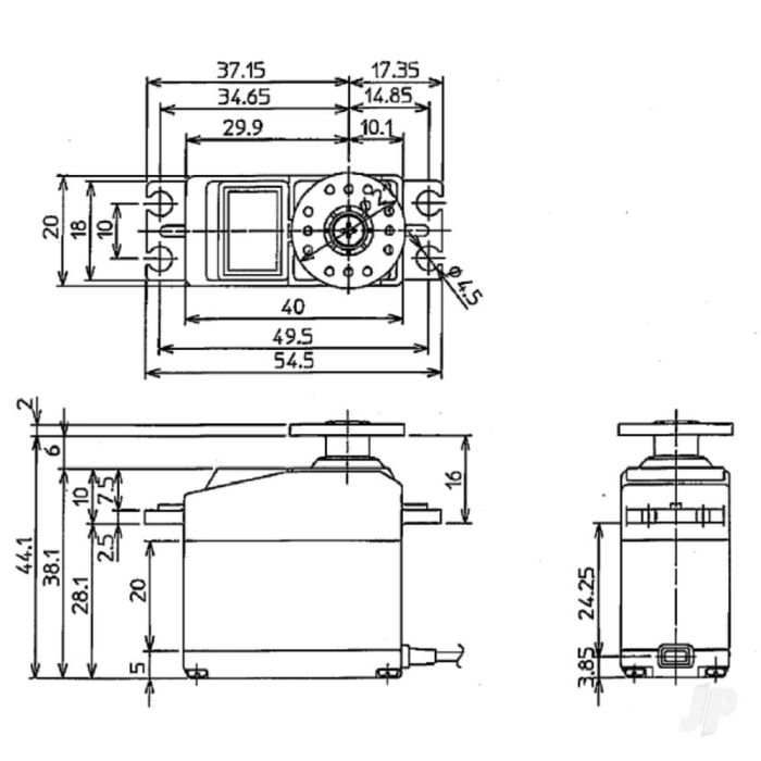 Futaba S-U400 Standard Digital Servo PWM/S.Bus2 7.9kg/0.13s 4.8V - 8.4V