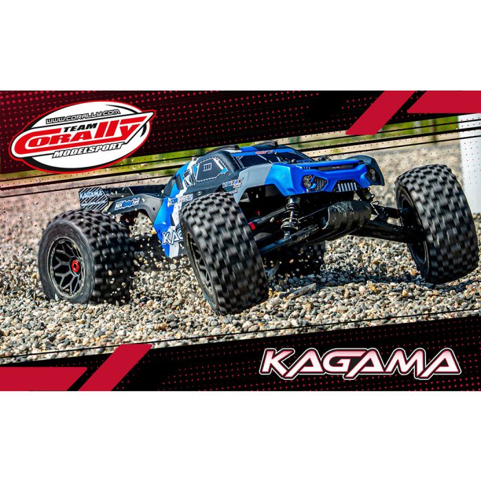 Corally Kagama XP 6S RC Truggy Truck Rolling Chassis - Blue