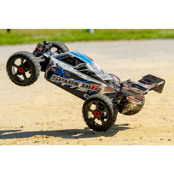 Corally Spark XB6 6S Brushless RC Basher Buggy Rolling Chassis - Blue