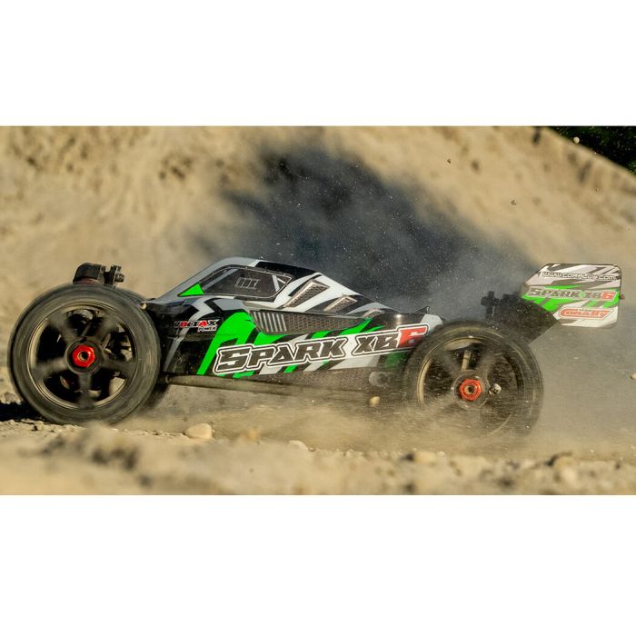 Corally Spark XB6 6S Brushless RC Basher Buggy Rolling Chassis - Green