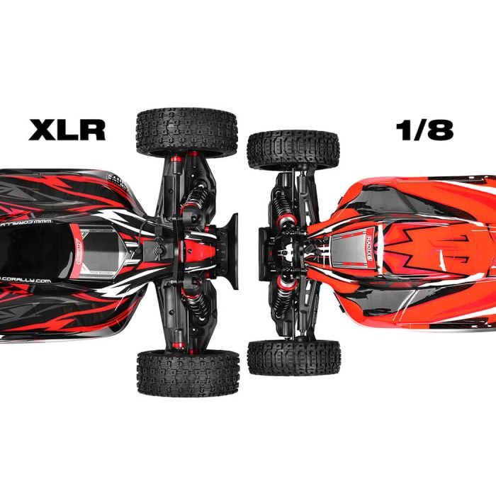 Corally Asuga XLR 6S Brushless XXL 1/8 RC Monster Buggy – Rolling Chassis