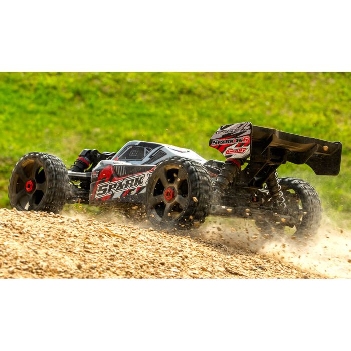 Corally Spark XB6 6S Brushless RC Basher Buggy Rolling Chassis - Red