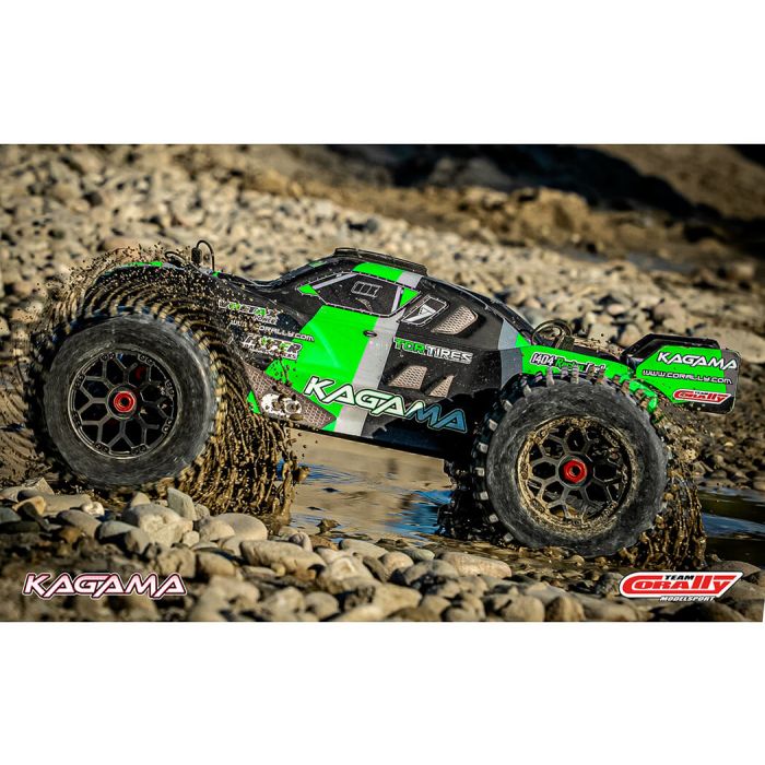 Corally Kagama XP 6S RC Truggy Truck Rolling Chassis - Green