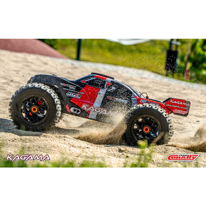 Corally Kagama XP 6S RC Truggy Truck Rolling Chassis - Red