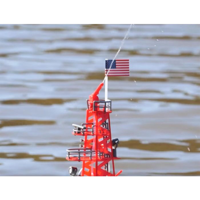Henglong 1:50 Scale RC Tug Boat RTR with Working Water Cannon & More!